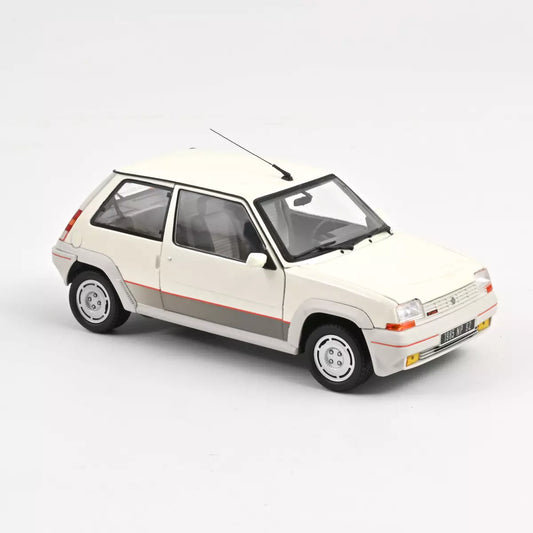 1/18 RENAULT - R5 SUPERCINQUE GT TURBO PHASE I 1985 - WHITE PEARL - Norev 185200