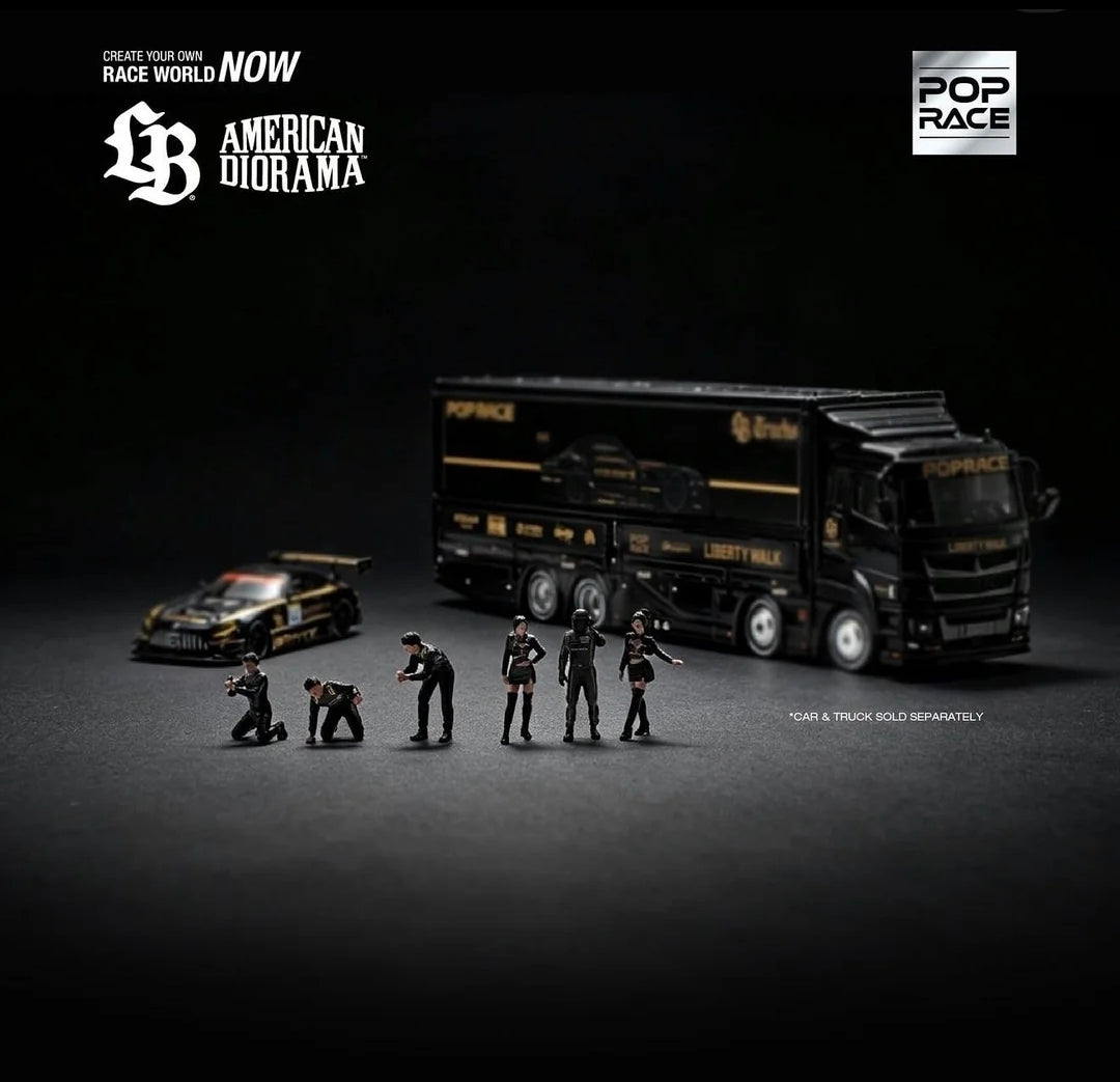 1/64 LBWK AMG GT3 EVO, black/gold - Poprace - PR640502