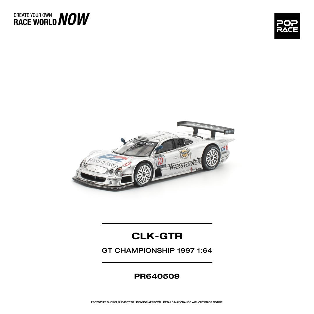 1/64 1997 Mercedes Benz AMG CLK GTR FIA GT Championship, silver - Poprace - PR640509