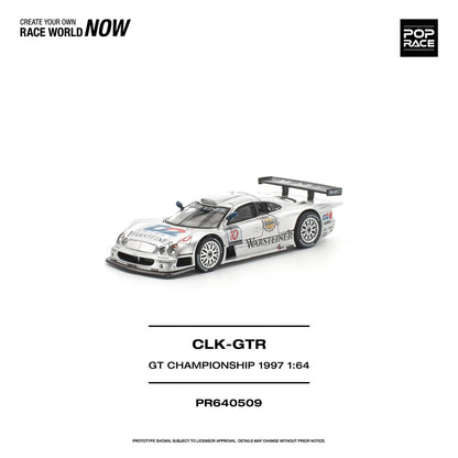 1/64 1997 Mercedes Benz AMG CLK GTR FIA GT Championship, silver - Poprace - PR640509