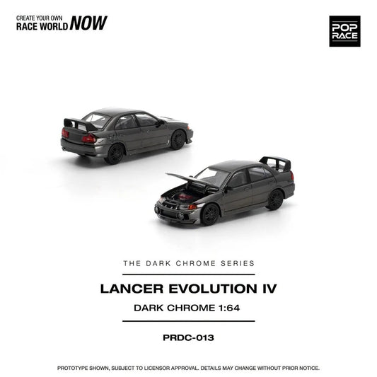 1/64 Lancer Evolution IV, dark chrome - Poprace - PRDC-013