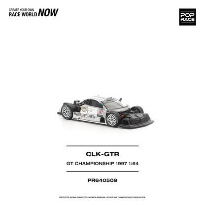 1/64 1997 Mercedes Benz AMG CLK GTR FIA GT Championship, silver - Poprace - PR640509