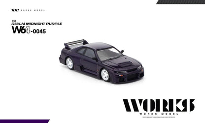 1/64 Nissan R33 LM, midnight purple - Works Models - W64-0045
