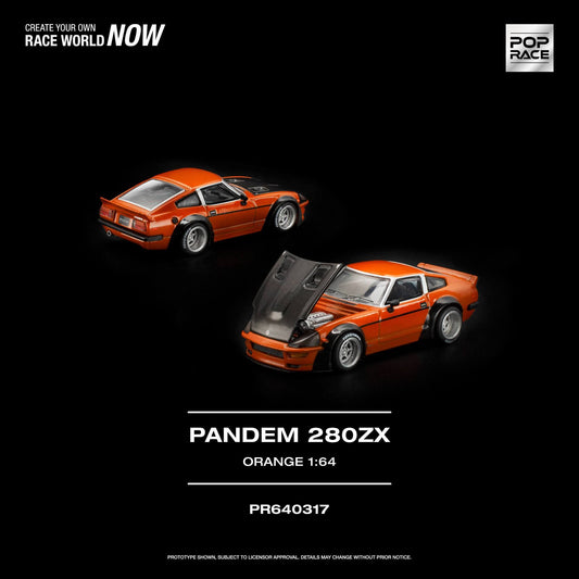 1/64 Pandem 280ZX, orange - Pop Race - PR640317