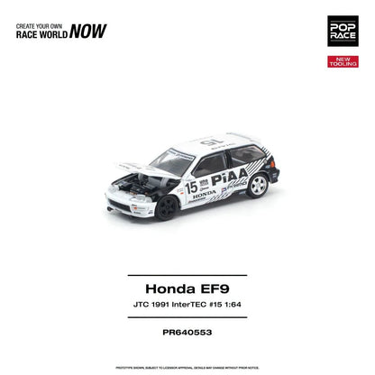 1/64 Honda Civic (EF9) #15 JTC 1991 InterTEC *NEW TOOLING* - Poprace - PR640553