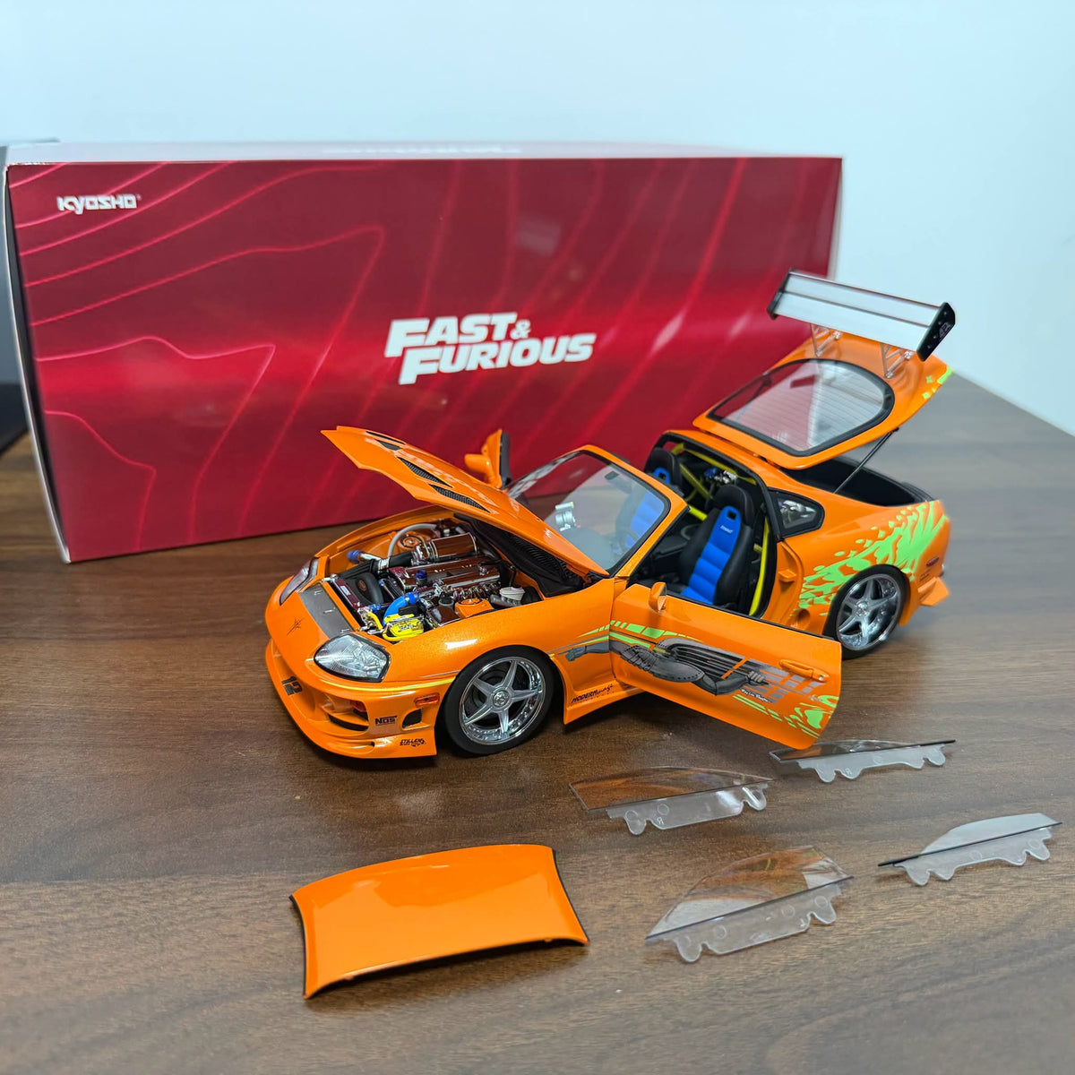 1/18 - BRIAN'S SUPRA MKIV SPIDER 1995 - FAST & FURIOUS - ORANGE  - Kyosho - K08975FF