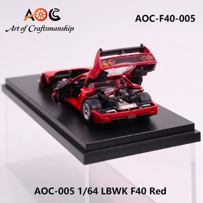 1/64 Ferarri LBWK F40 Red - AOC - AOC-F40-005
