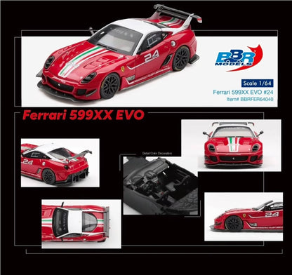 1/64 FERRARI 599XX EVO NO.24 - BBR Models - BBRFER64040