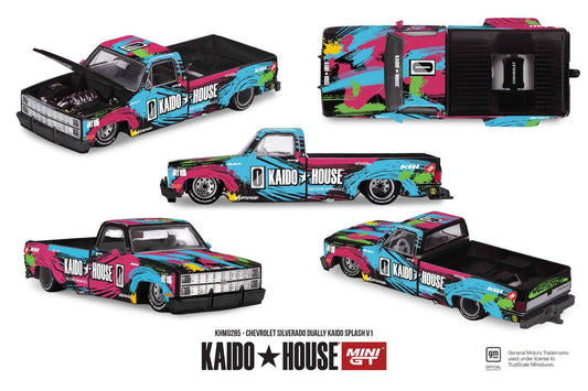 1/64 CHEVROLET SILVERADO DUALLY KAIDO SPLASH - Kaido House - MGTKHMG285
