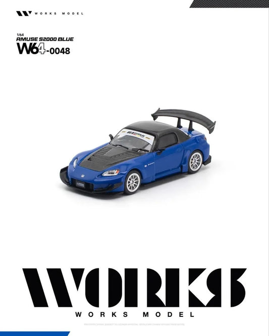 1/64 Amuse Honda S2000 GT1 Turbo Blue - Works Models - W64-048 ***Pre Order***
