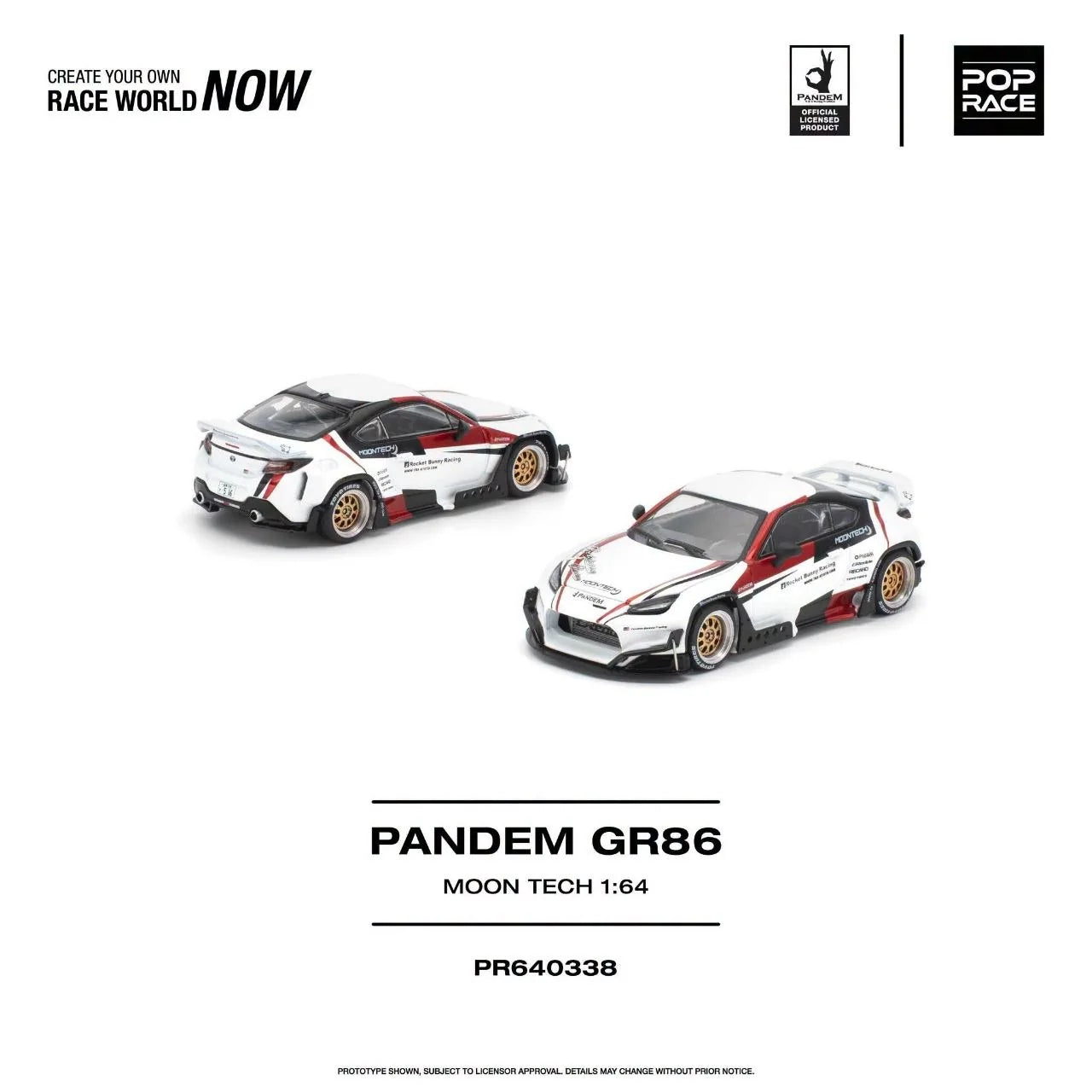 1/64 Pandem GR86 *Moontech* white/red - Poprace - PR640338