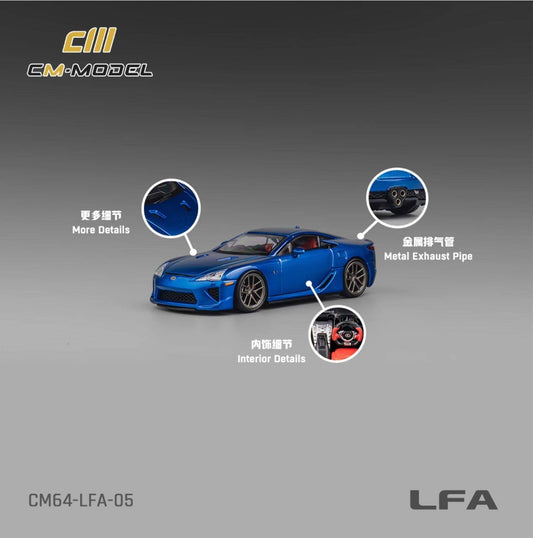 1/64 Lexus LFA Blue Metallic "Sozhou GT Show" - CM Models - CM64-LFA-05