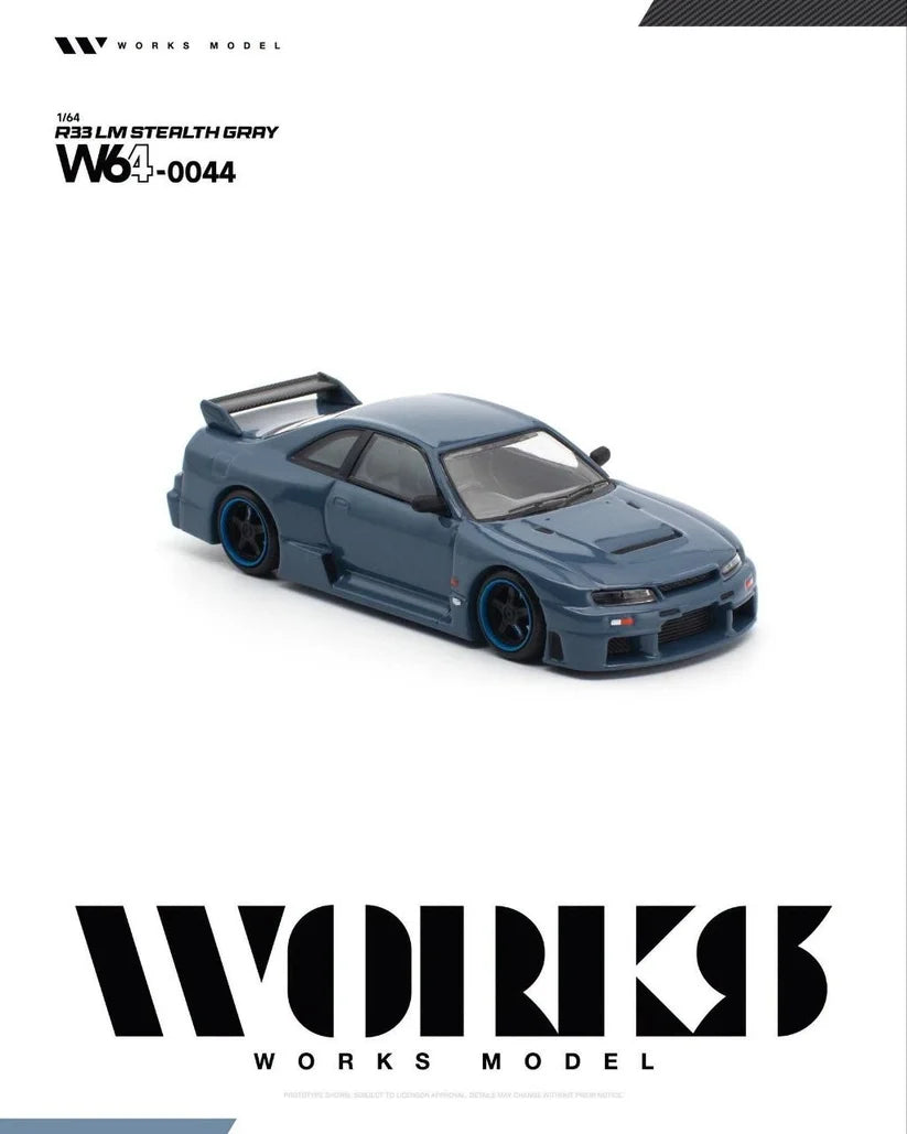 1/64 R33 LM Stealth Grey - Works Models - W64-044 ***Pre Order***