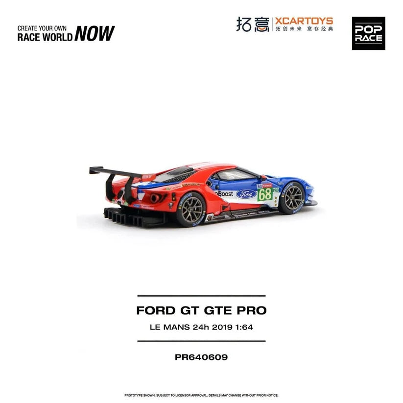 1/64 FORD GT GTE PRO LE MANS 24H 2019 - Poprace - PR640609