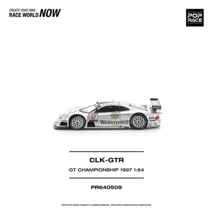 1/64 1997 Mercedes Benz AMG CLK GTR FIA GT Championship, silver - Poprace - PR640509