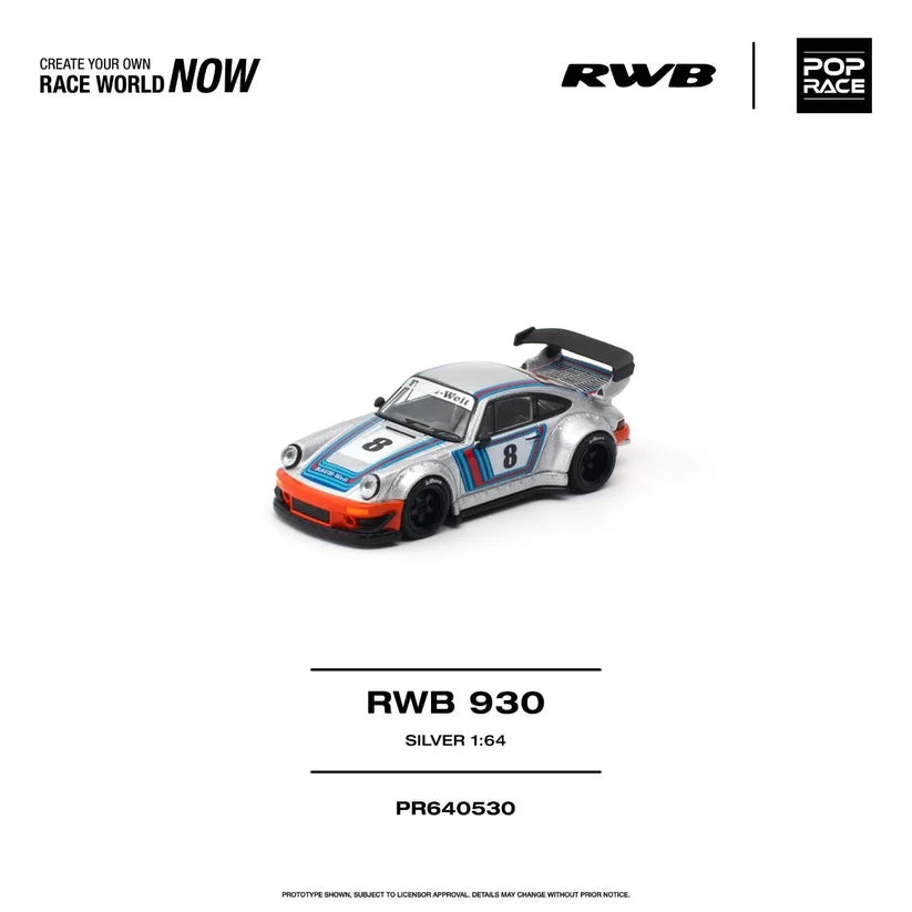 1/64 RWB 930 Silver - Poprace - PR640530 *** Pre order ***