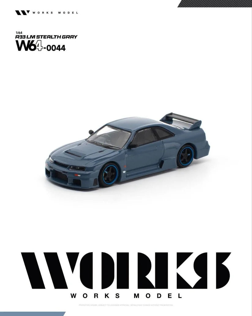 1/64 R33 LM Stealth Grey - Works Models - W64-044 ***Pre Order***