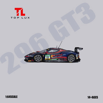 1/64 Ferrari 296 GT3 R Red Bull Livery #69 - TopLux - TL64008
