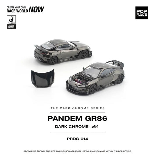1/64 Pandem GR 86, dark chrome - Poprace - PRDC-014