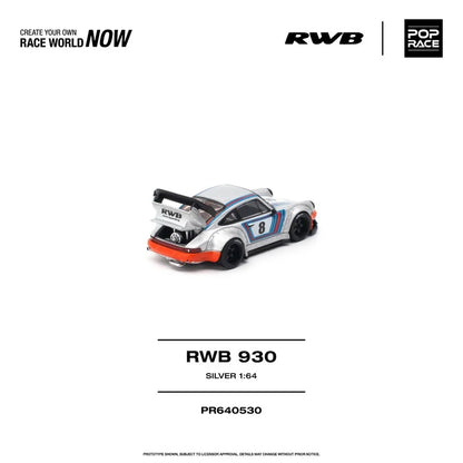 1/64 RWB 930 Silver - Poprace - PR640530 *** Pre order ***