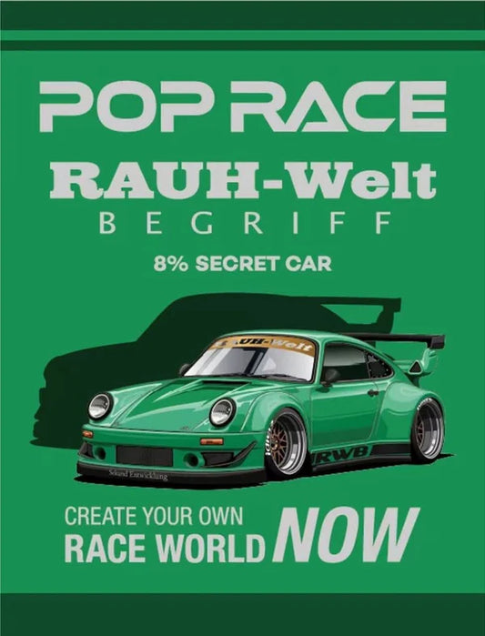 1/64 PopRace RWB 930 Green HEC 2026 Event Special (Sealed chance of chase) - Pop Race - * HEC Event Specials*