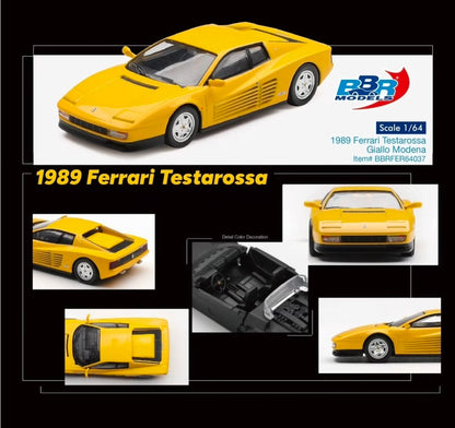 1/64 1989 FERRARI TESTAROSSA GIALLO MODENA - BBR Models - BBRFER64037