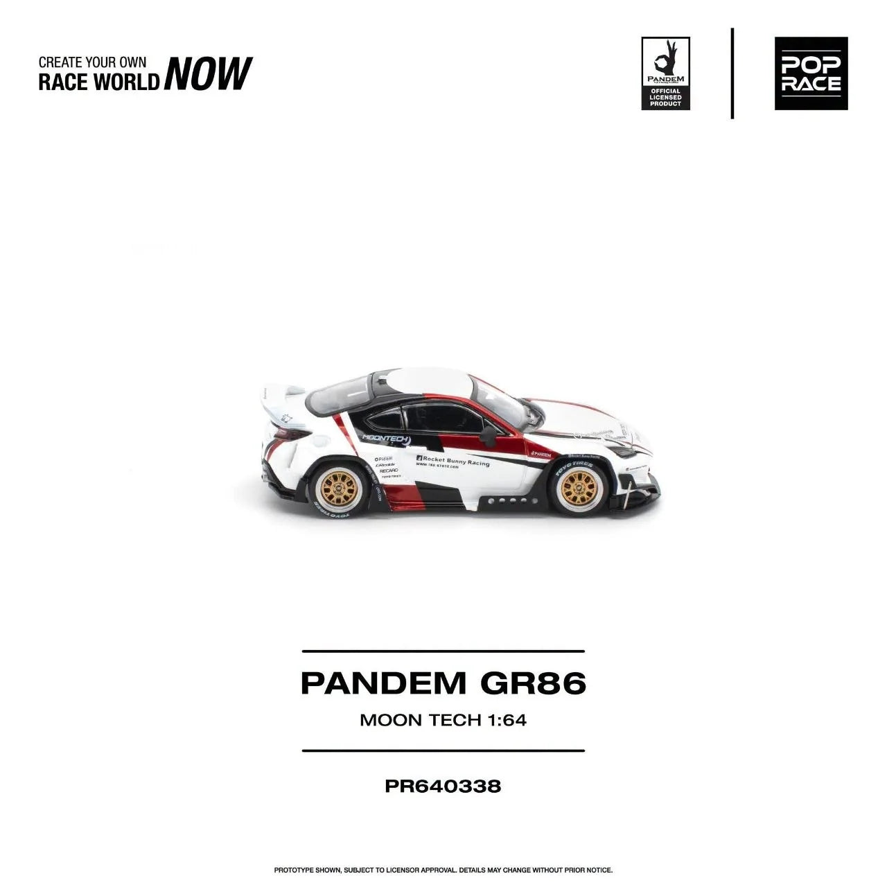 1/64 Pandem GR86 *Moontech* white/red - Poprace - PR640338