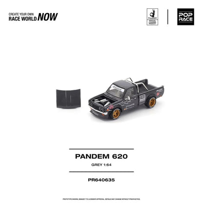 1/64 Datsun Pandem 620 Grey - Poprace - PR640635 *** Pre order ***