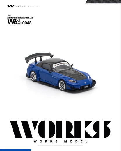 1/64 Amuse Honda S2000 GT1 Turbo Blue - Works Models - W64-048 ***Pre Order***