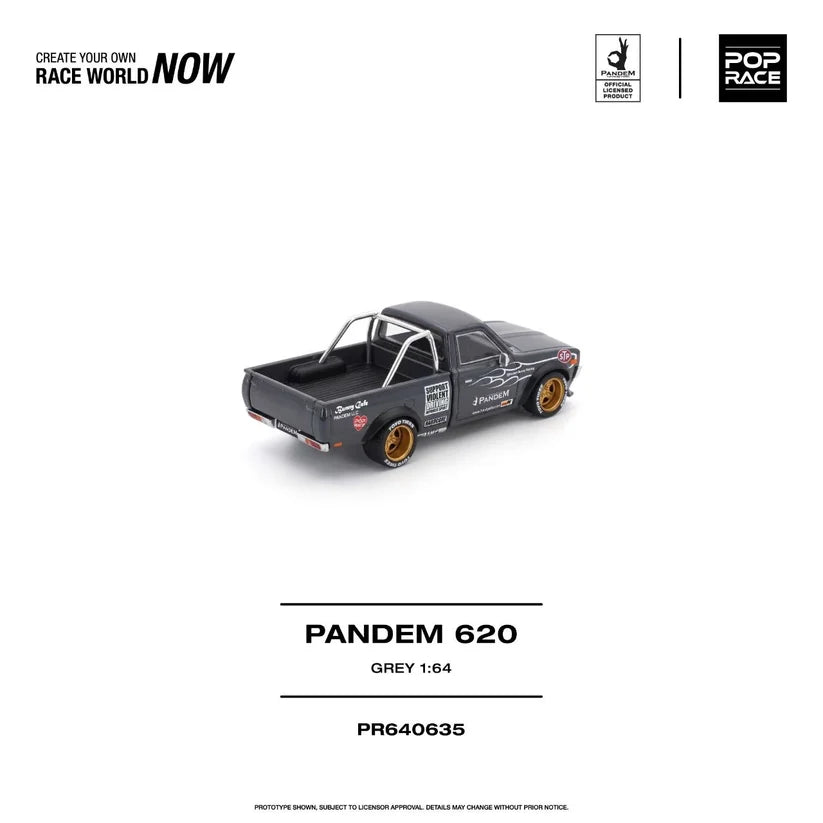 1/64 Datsun Pandem 620 Grey - Poprace - PR640635 *** Pre order ***