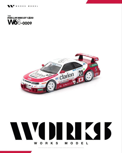 1/64 1995 Nissan R33 LM GT1 #23 - Works Models - W64-009