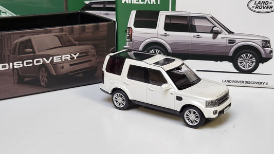 1/64 Land Rover Discovery 4 White/Silver Wheels - Whelart  - WA64-01-01