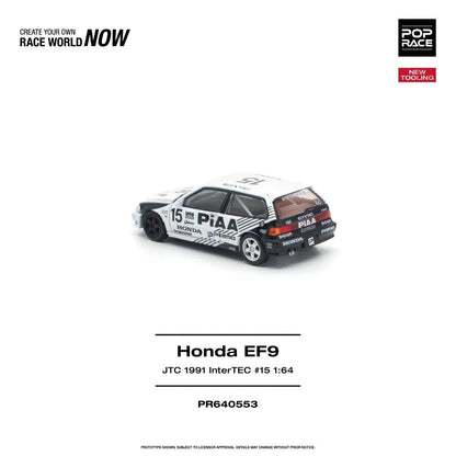 1/64 Honda Civic (EF9) #15 JTC 1991 InterTEC *NEW TOOLING* - Poprace - PR640553