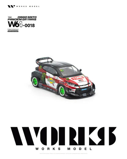 1/64 Pandem GR Yaris #87 Daigo Saito - Works Models - W64-0018