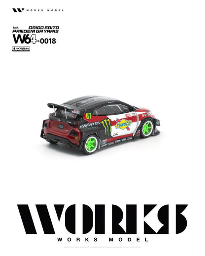 1/64 Pandem GR Yaris #87 Daigo Saito - Works Models - W64-0018