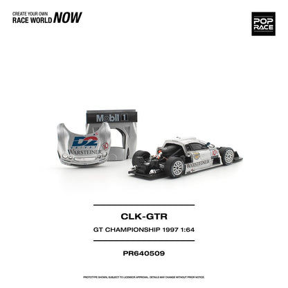 1/64 1997 Mercedes Benz AMG CLK GTR FIA GT Championship, silver - Poprace - PR640509