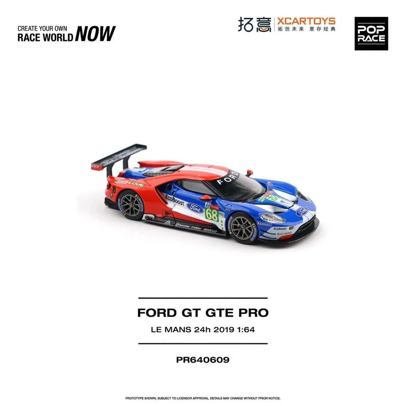 1/64 FORD GT GTE PRO LE MANS 24H 2019 - Poprace - PR640609