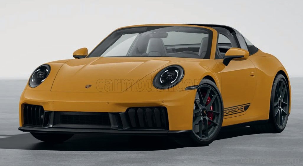 1/18 2025 Porsche 911 Targa 4 GTS  - Bahama Yellow - 187190 - Norev