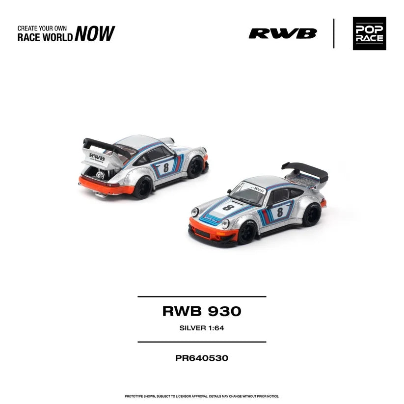 1/64 RWB 930 Silver - Poprace - PR640530 *** Pre order ***