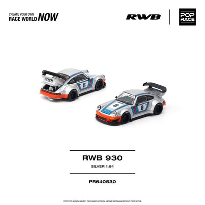 1/64 RWB 930 Silver - Poprace - PR640530 *** Pre order ***