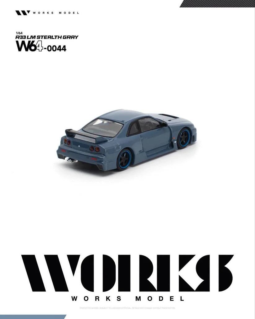 1/64 R33 LM Stealth Grey - Works Models - W64-044 ***Pre Order***