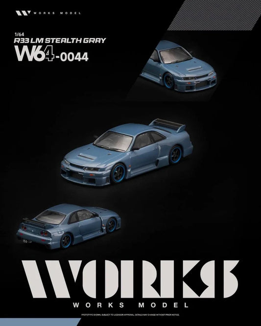 1/64 R33 LM Stealth Grey - Works Models - W64-044 ***Pre Order***