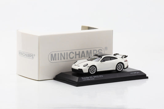 1/64 -  911 992 GT3 COUPE 2021 - WHITE BLACK - Minichamps - 643061009