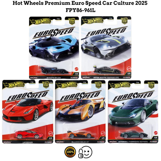 1/64 Hot Wheels Premium Euro Speed Car Culture 2025 Set of 5