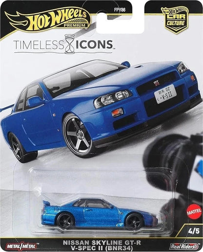 1/64 Hot Wheels Car Culture 2025 Mix 8 Timeless Icons 5 car set