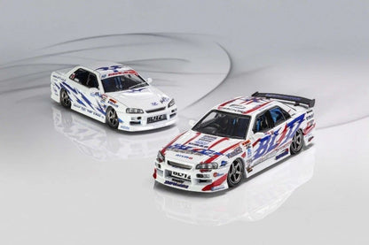1/64 - Nissan URAS ER34 Skyline 25GT-t Blitz ER34 D1PS Twin Cars Set 03&06 ( 899 pcs)- Mortal Models