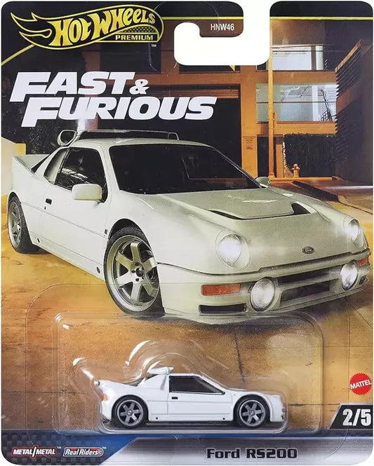 1/64 HOT WHEELS Premium RS200 COUPE 2-DOOR 1983 - FAST & FURIOUS 4 2009 - WHITE HVR60-FPY86