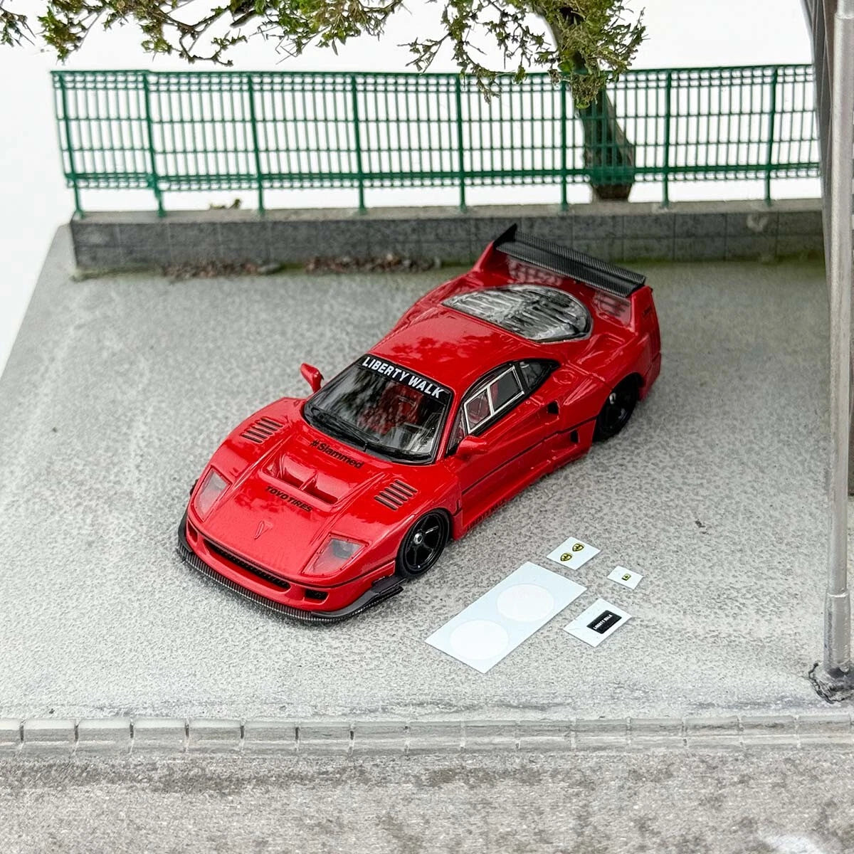 1/64 LBWK F40 - Sticker sheets included - Street Warrior – KRW Models
