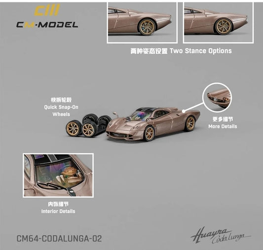 1:64 Pagani Codalunga Gold - CM Models - CM64-Codalunga-02
