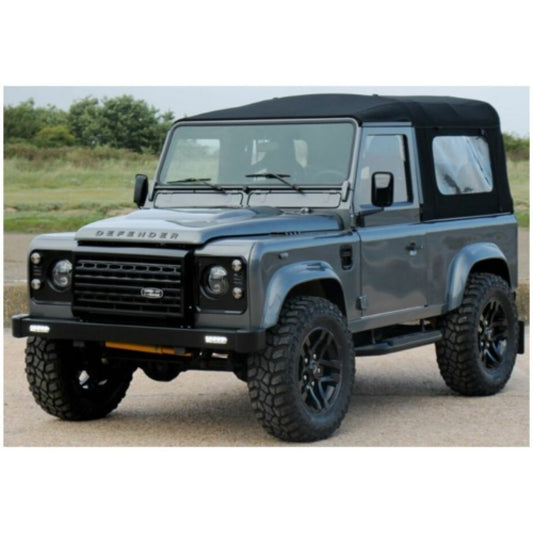 1/18 - LAND ROVER DEFENDER 90 SHORT W/REAR COVER MAT SILVER 2016 - Solido 1813501